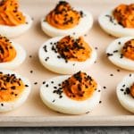Kimchi Deviled Eggs