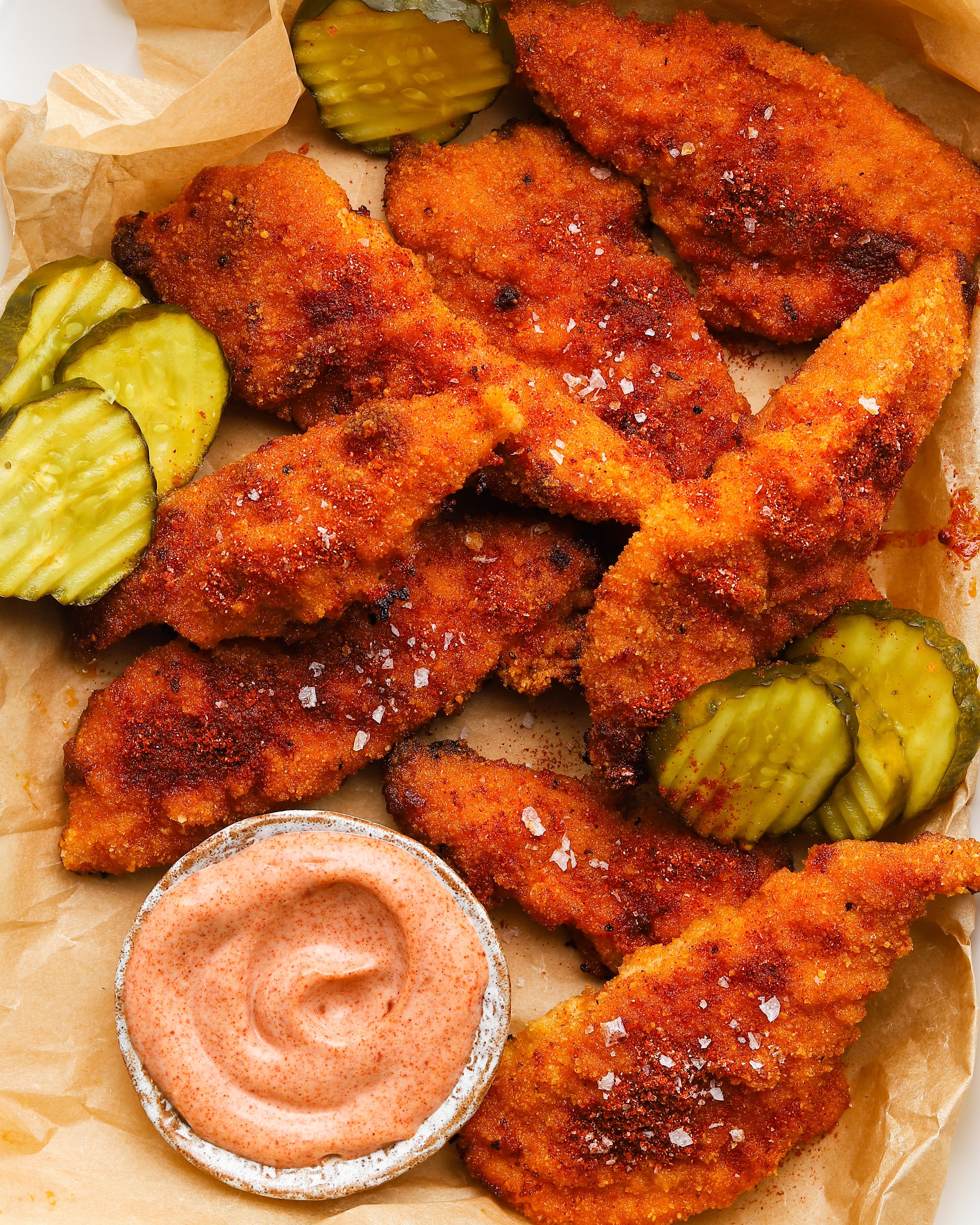 Spicy store chicken strips