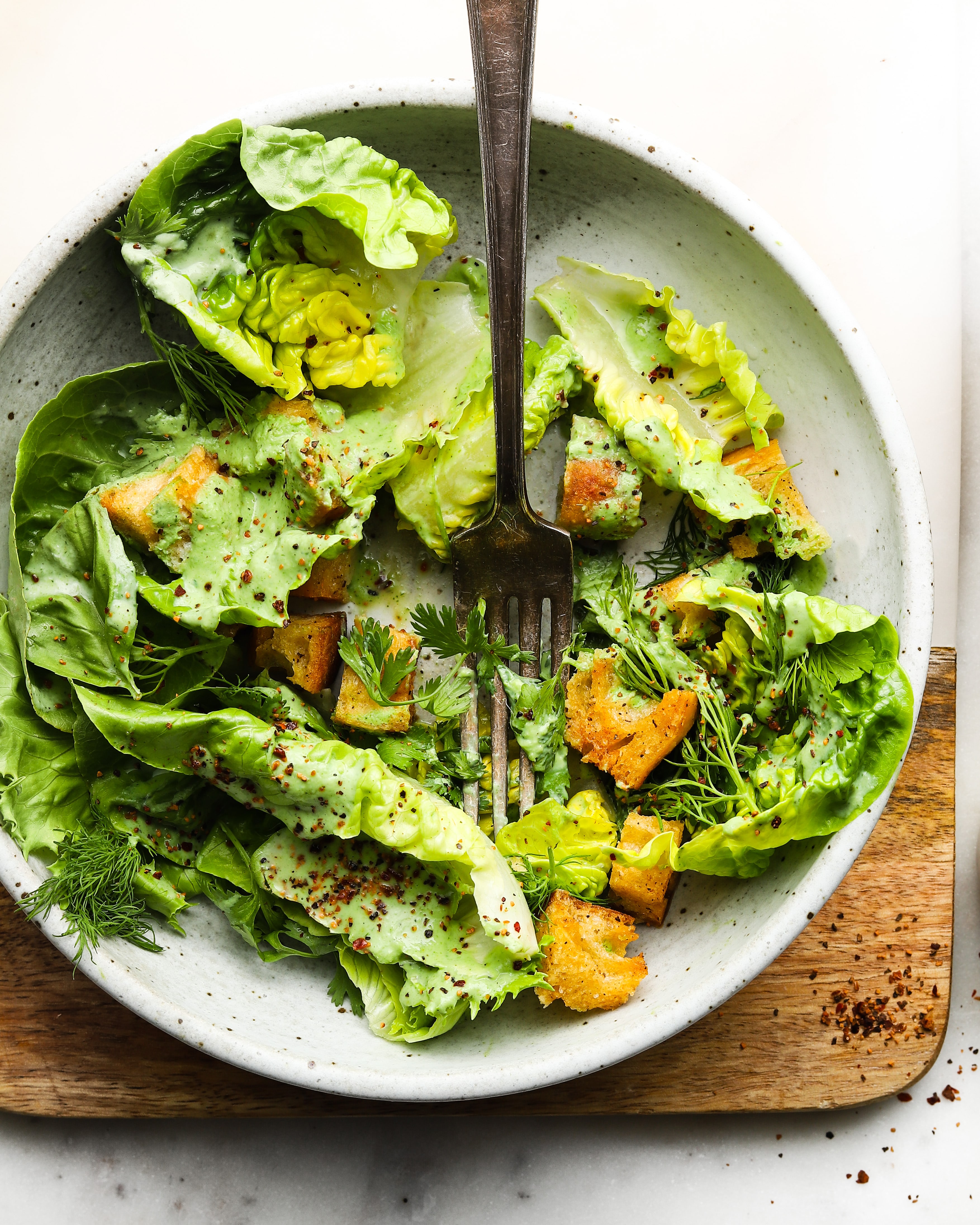 Little Gem Lettuce with Green Goddess Dressing Recipe