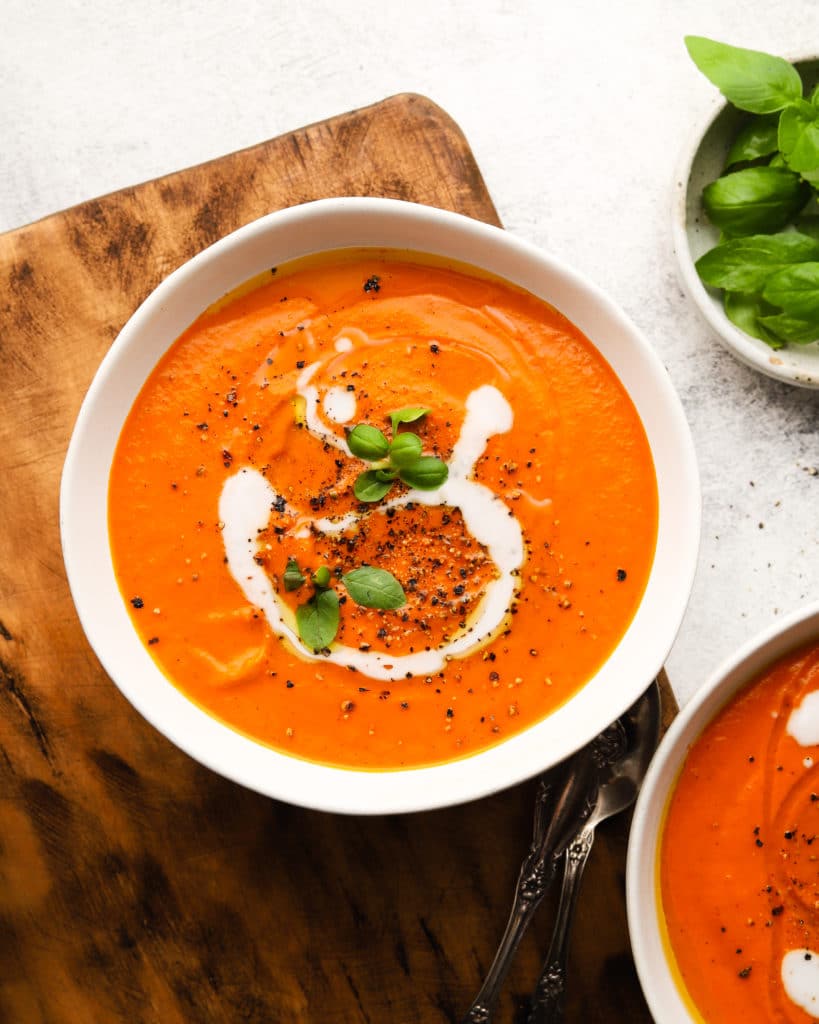 Roasted Red Pepper And Tomato Soup | Lindsey Eats