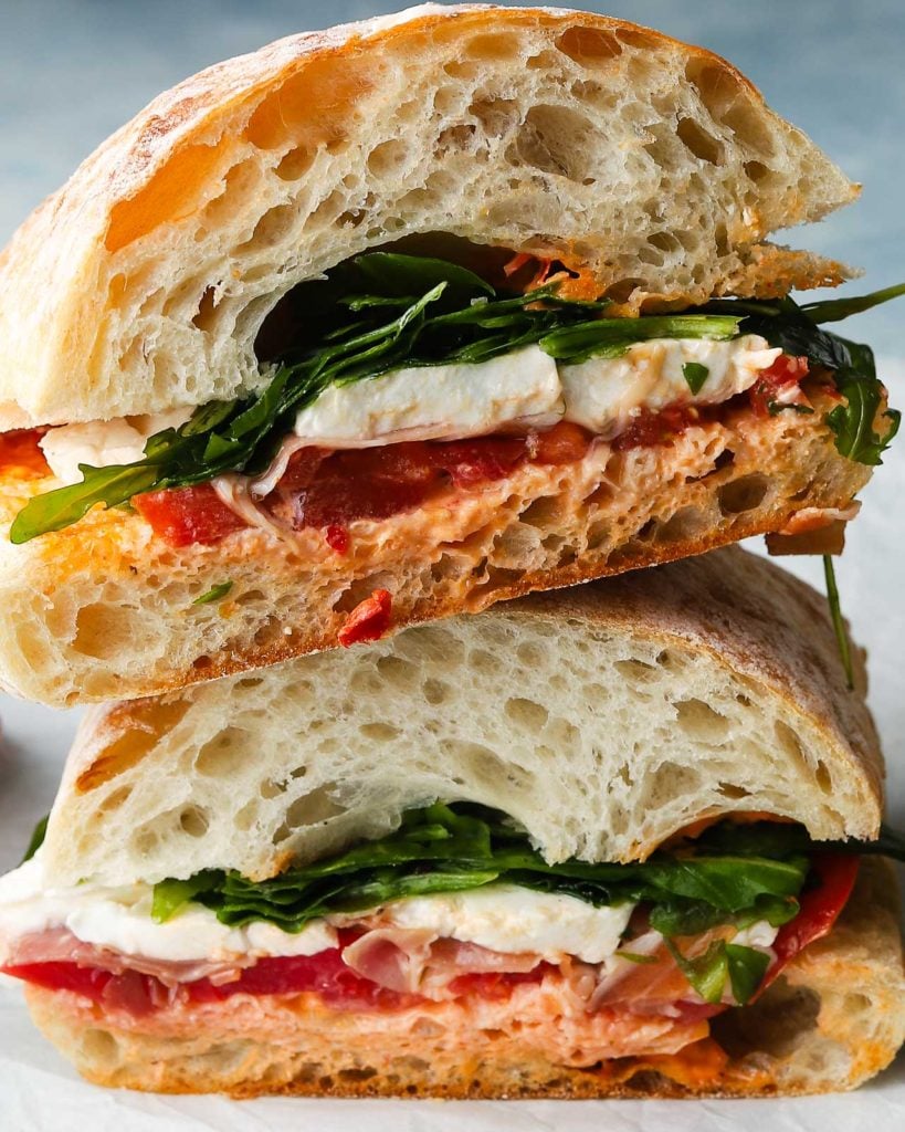 Prosciutto & Mozzarella Sandwiches Lindsey Eats