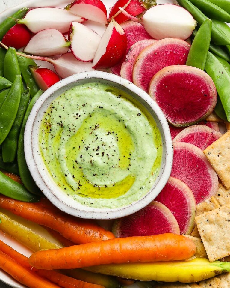 Roasted Garlic and Herb Yogurt Dip Lindsey Eats