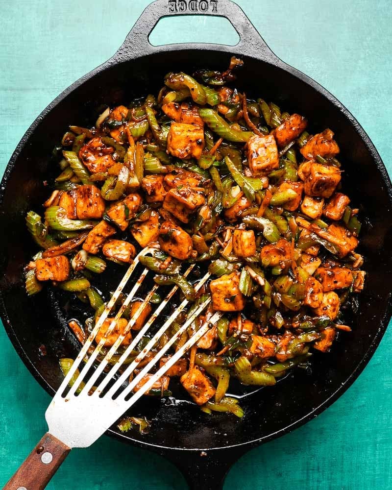 Black Pepper Tofu and Celery