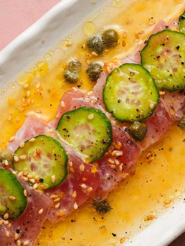 Tuna Crudo with Citrus Vinaigrette Lindsey Eats