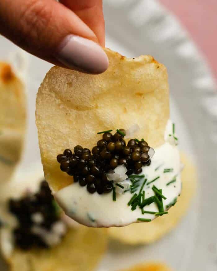 Caviar and Potato Chips Lindsey Eats