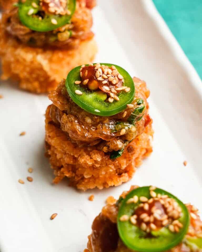 The Best Spicy Tuna with Crispy Rice | Lindsey Eats