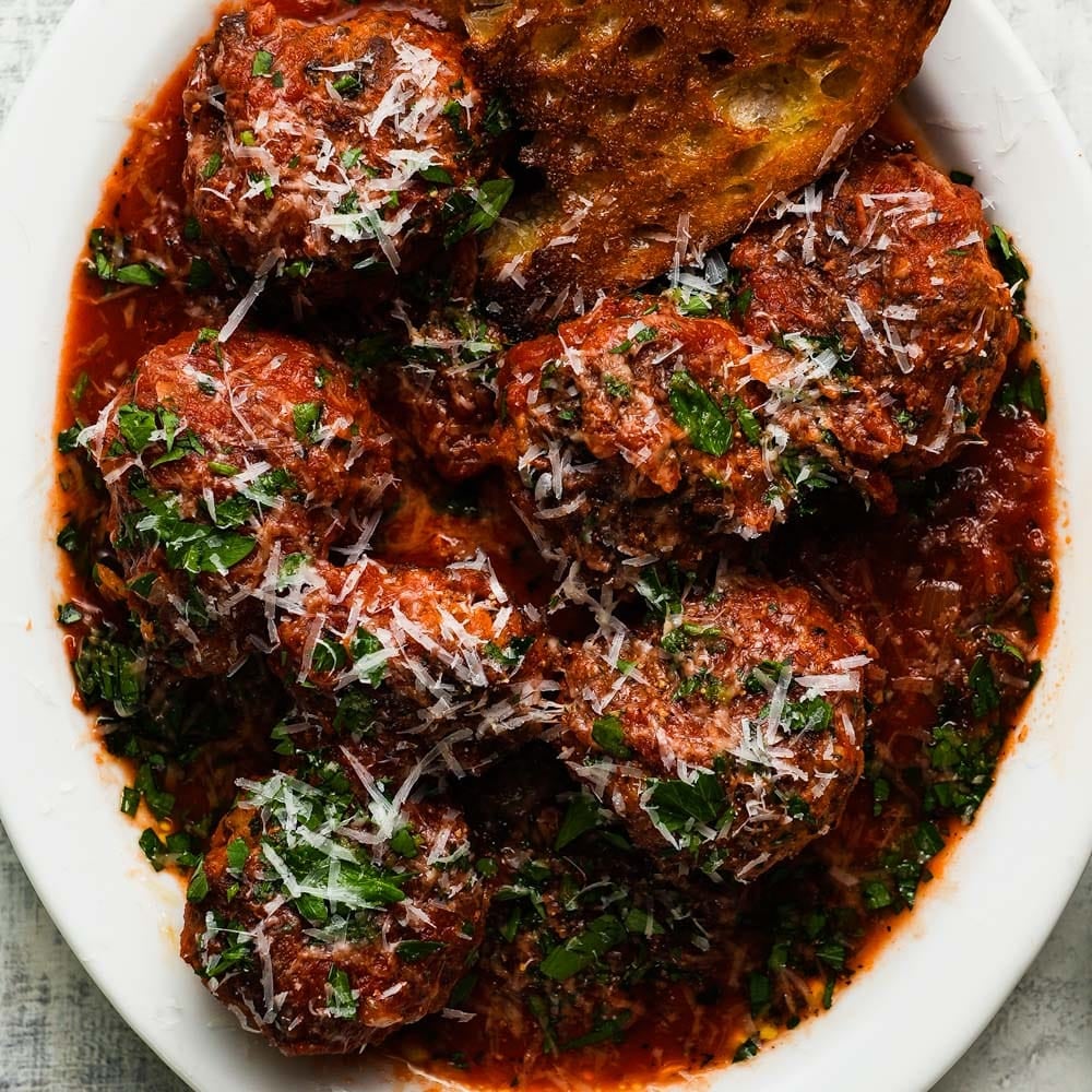 Herb Lamb Meatballs with a Horseradish Dipping Sauce Lindsey Eats
